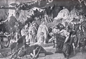 Thusnelda en el triunfo de Germánico